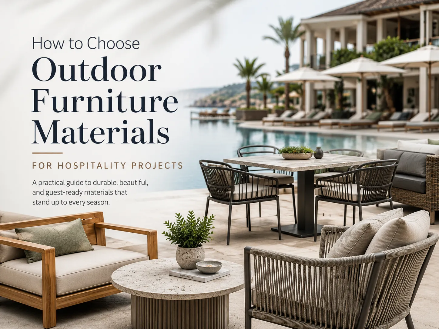 How to Choose Outdoor Furniture Materials for Hospitality Projects