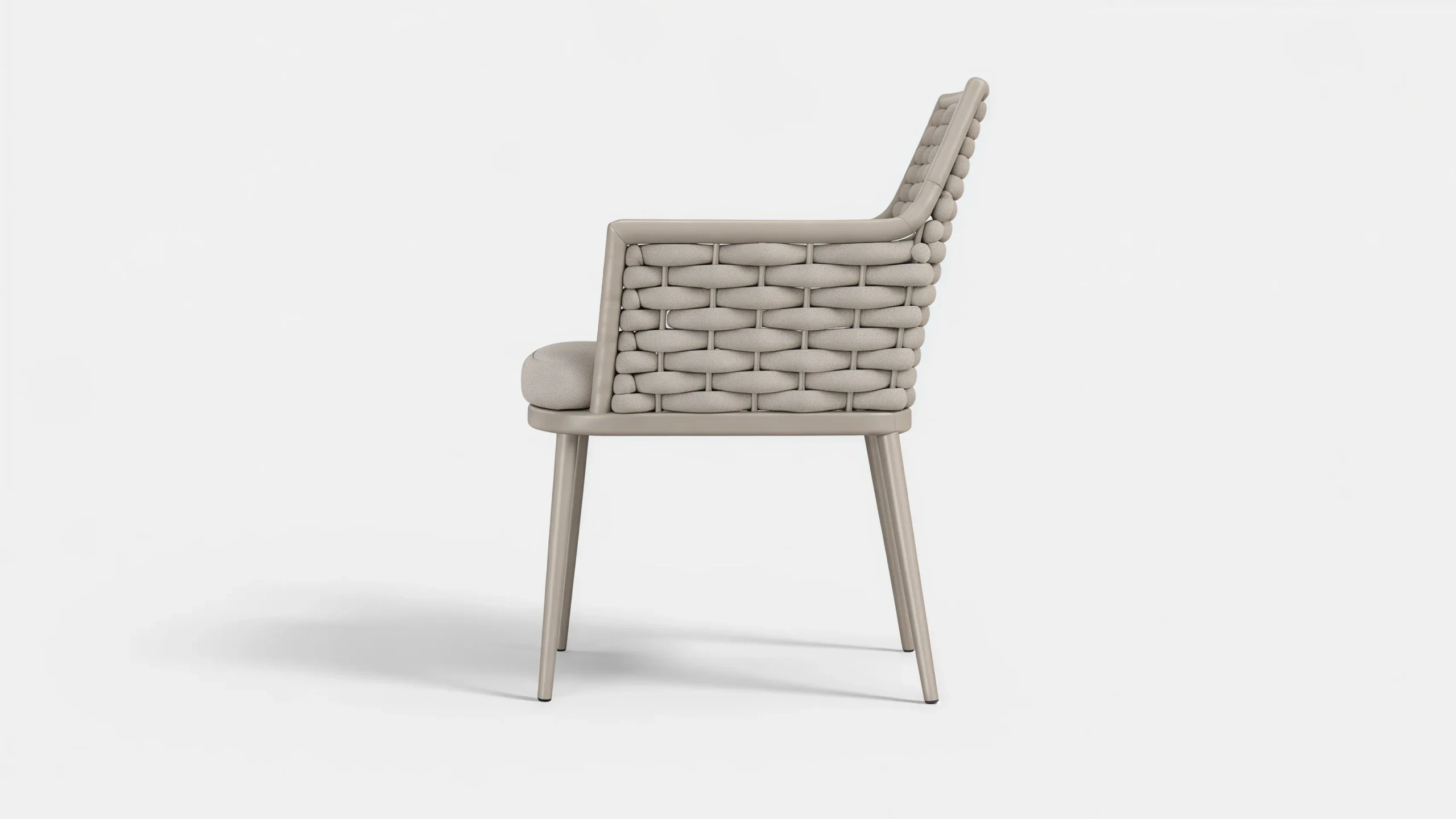 Grey Rope Dining Chair for Restaurant and Hotel Projects