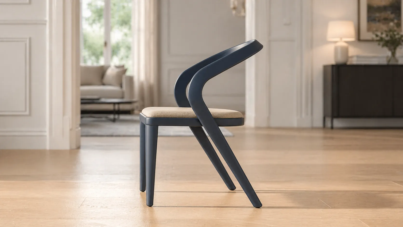 Modern Black Dining Chair for Restaurant and Hotel Projects