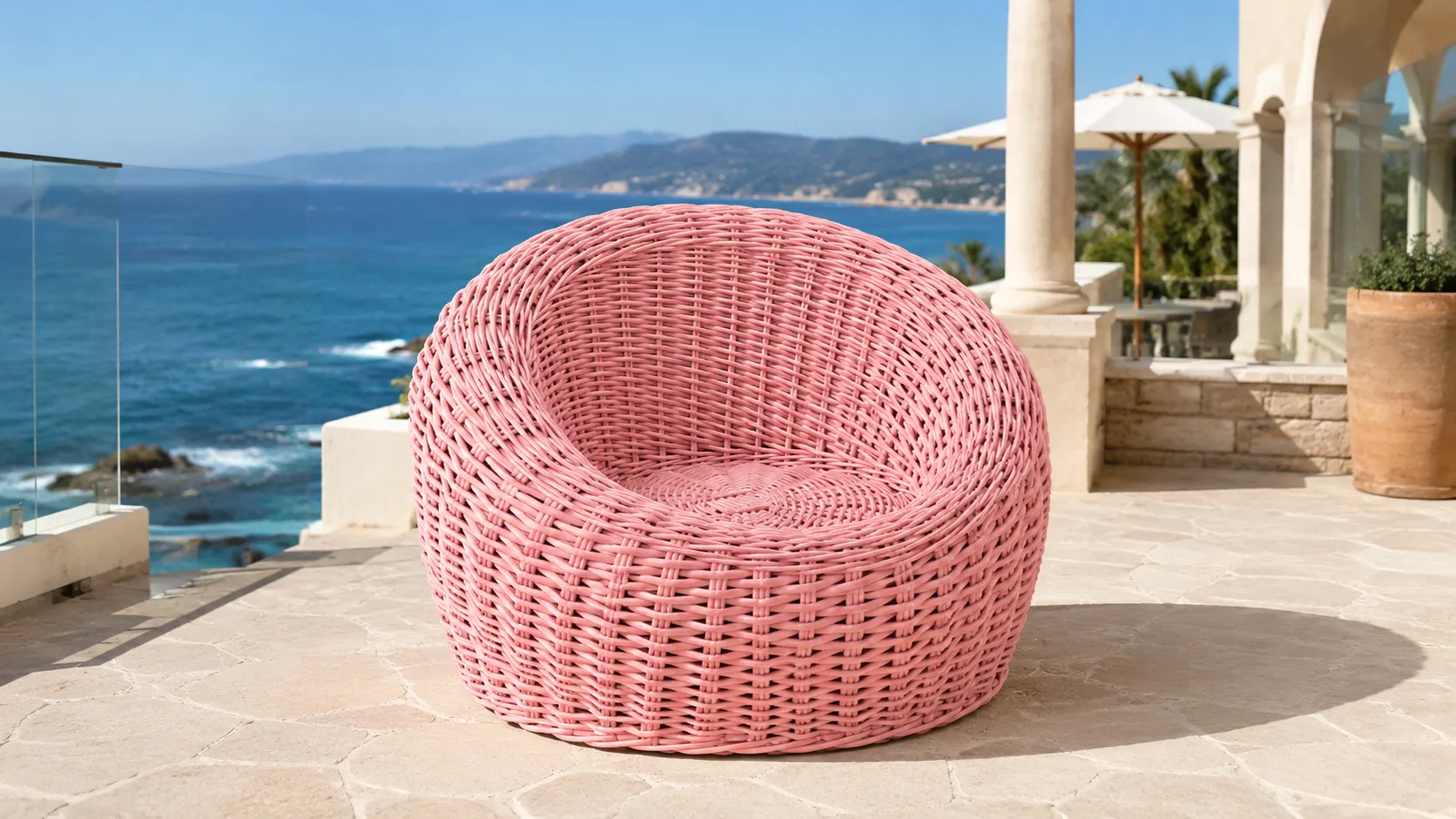 Kids PE Rattan Outdoor Lounge Chair for Patio & Garden Seating