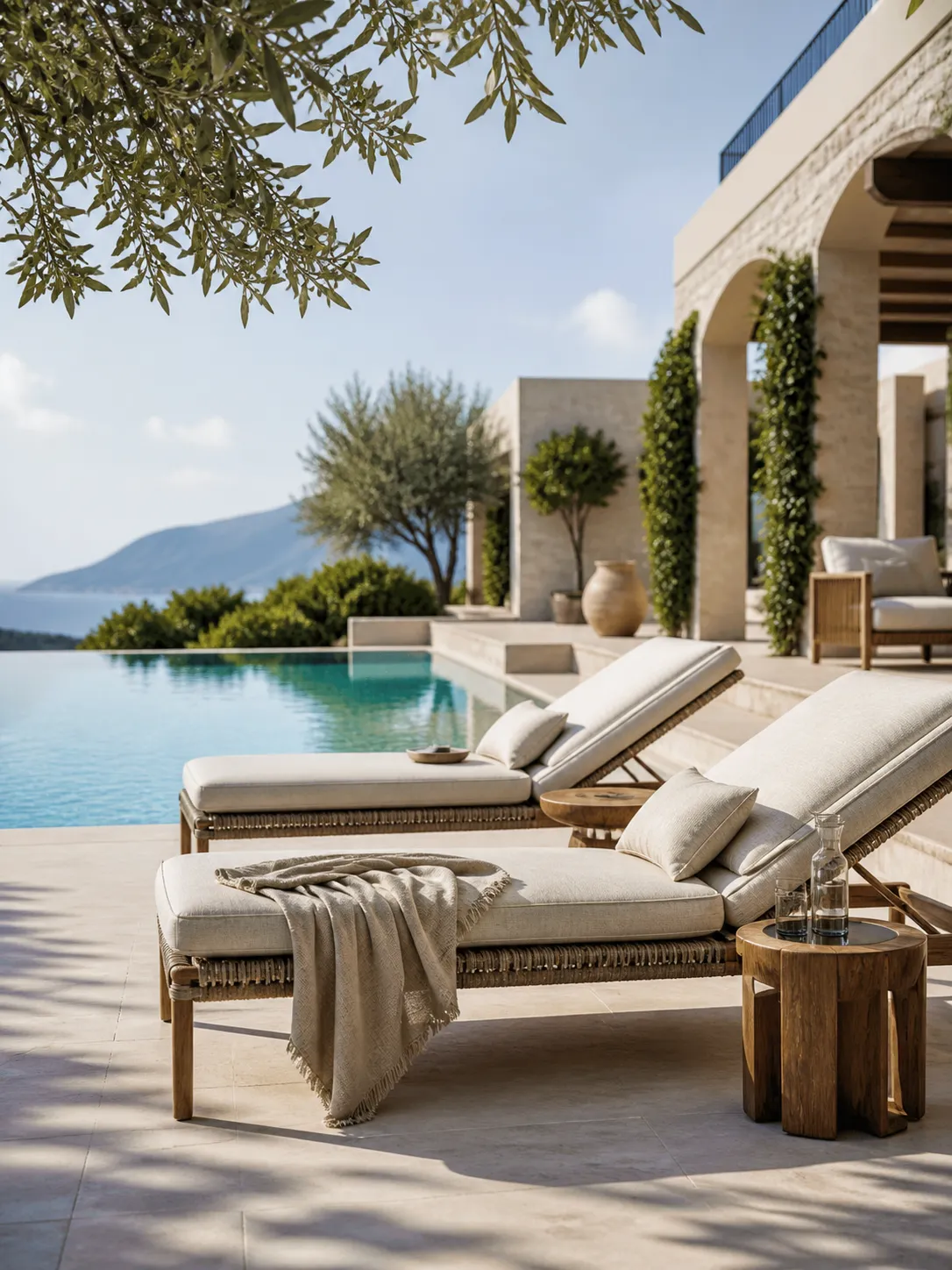 Poolside outdoor furniture for hotels, resorts, villas, beach clubs and hospitality projects