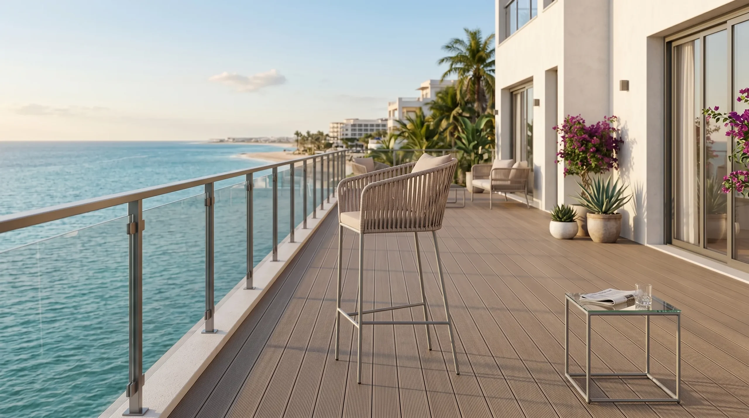 Rope Outdoor Bar Stool for Hotel and Restaurant Projects