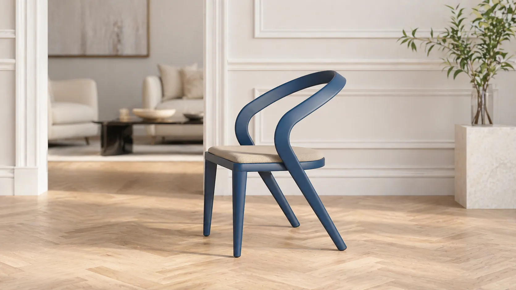 Modern Black Dining Chair for Restaurant and Hotel Projects