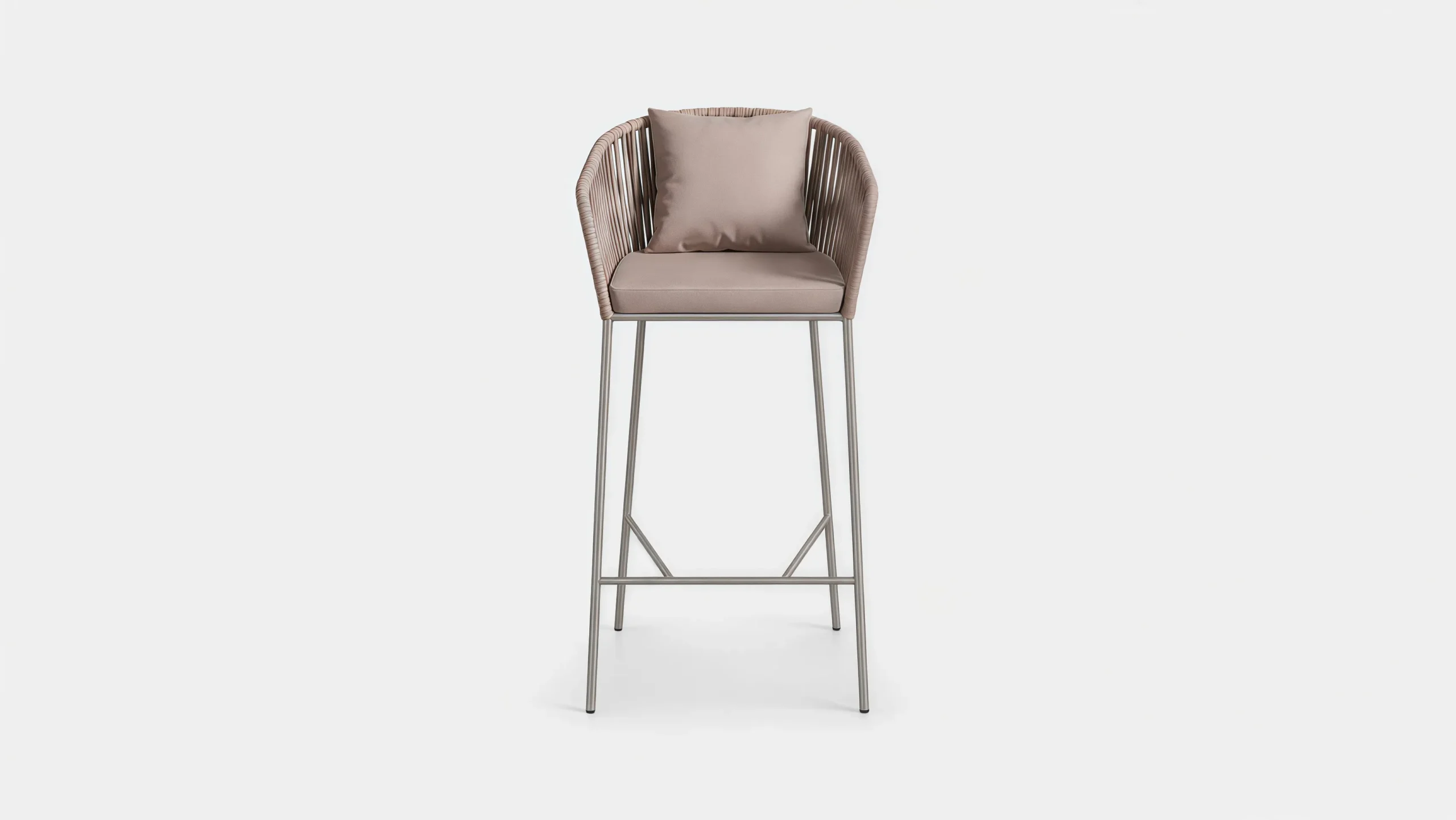 Rope Outdoor Bar Stool for Hotel and Restaurant Projects