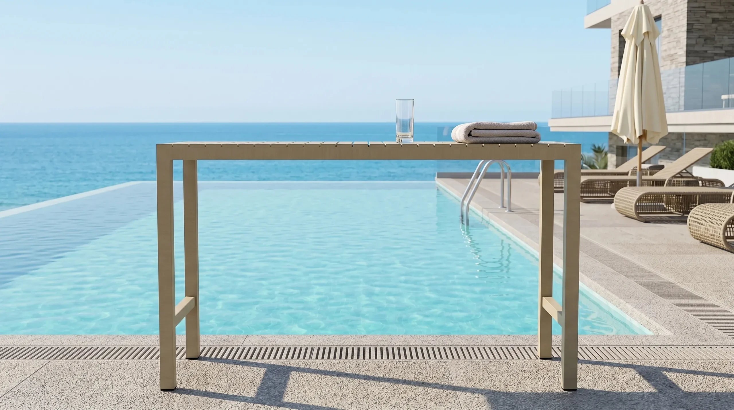 Grade-A Teak Outdoor Dining Table for Hotel Projects