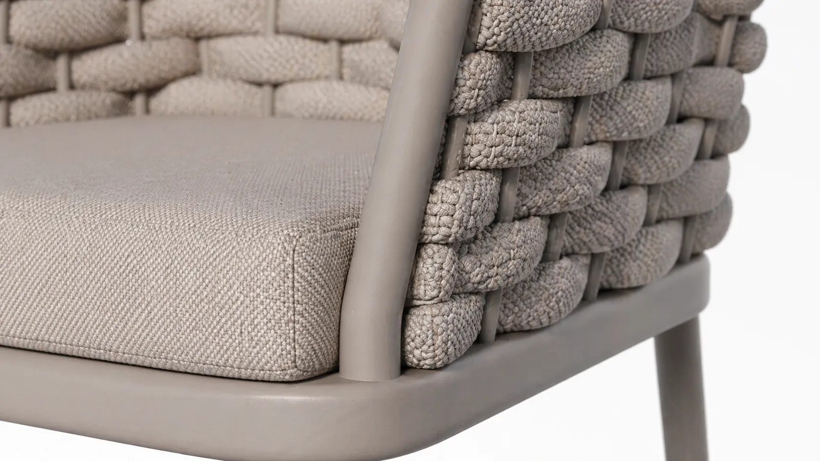 Grey Rope Dining Chair for Restaurant and Hotel Projects