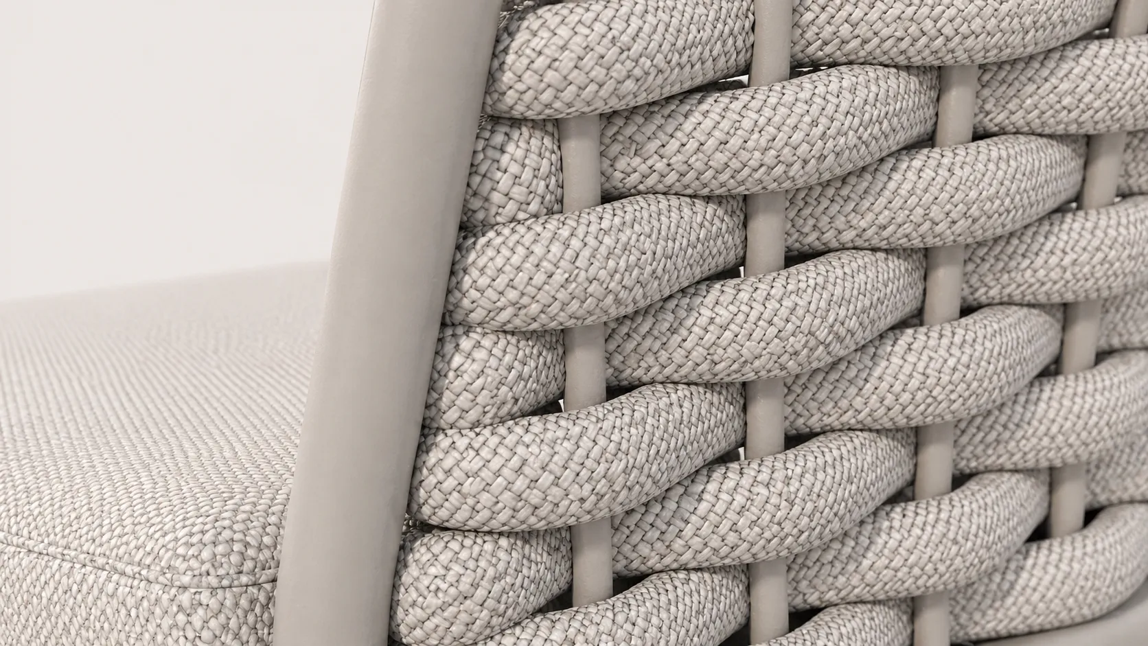 Grey Rope Dining Chair for Restaurant and Hotel Projects
